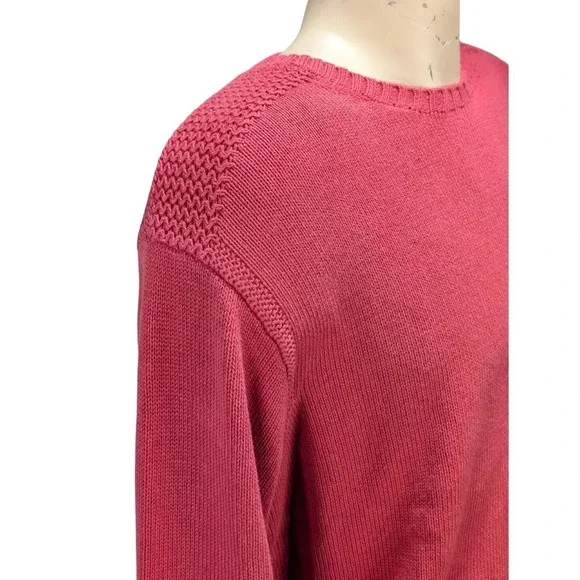 Polo Ralph Lauren Men's Cotton Knit Sweater Textured Shoulders Sz L NWT $298